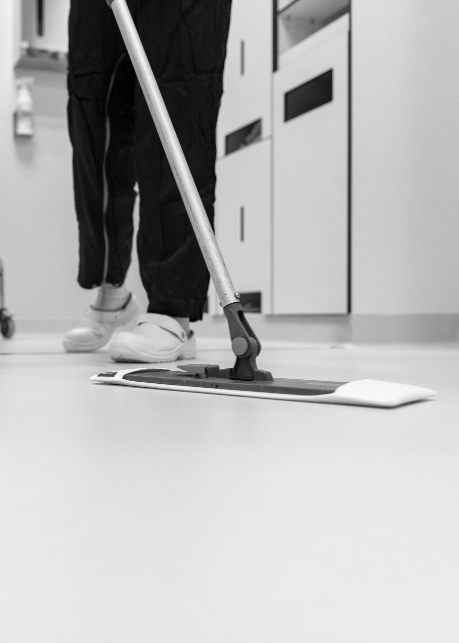 a mop cleaning the floor
